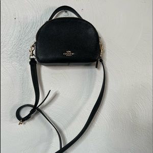 Coach double zip crossbody bag